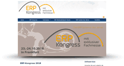 Desktop Screenshot of erp-kongress.de