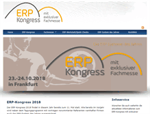 Tablet Screenshot of erp-kongress.de